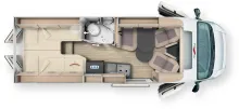 Grundriss Tag Malibu Van Diversity 640 LE K charming GT skyview *Vorzugspreis bei Vorabkauf*