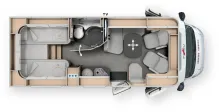 Grundriss Tag Malibu T 430 KB-LE comfort 4.2t 140 PS Automatik 2344