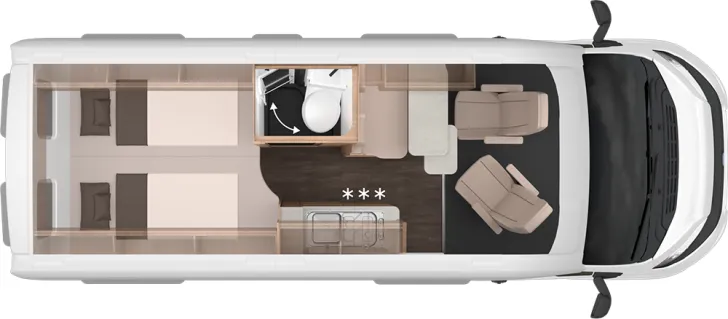 Grundriss Tag Knaus BoxLife 600 ME Platinum Selection Verfügbar 11/26