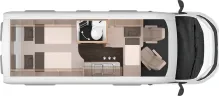 Grundriss Nacht Knaus BoxLife 600 ME Platinum Selection Verfügbar 11/26