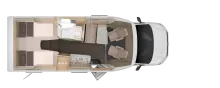 Grundriss Nacht Knaus VAN TI PLUS PLATINUM SELECTION 650 MEG (2026)
