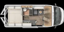 Grundriss Tag Sunlight Camper Van Cliff 600 IC-LINE*Multimedia