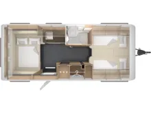 Grundriss Nacht Tabbert Pantiga 550 E 2,3 Finest Edition mit Mover