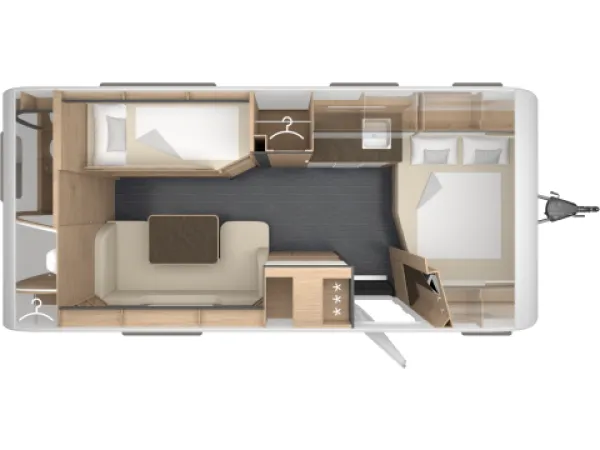Tagesgrundriss Tabbert Pantiga 550 K 2,5 Finest Edition