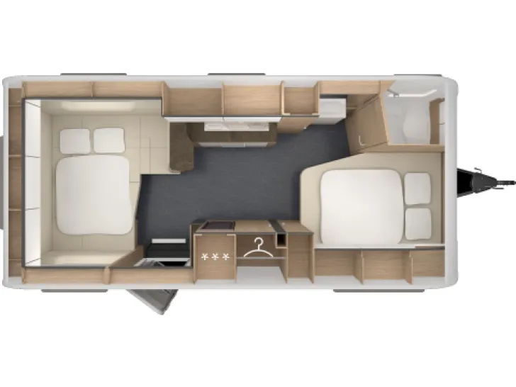 Grundriss Nacht Tabbert Pantiga 550 TDL 2,5 Finest Edition AKTIONSPREIS