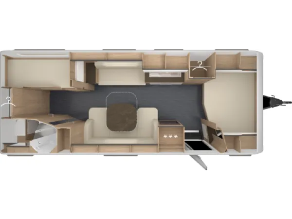 Tagesgrundriss Tabbert Pantiga 655 DMK 2,5