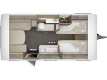 Grundriss Tag Tabbert Cazadora 460 E 2,3