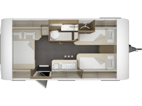 Nachtgrundriss Tabbert Cazadora 460 E 2,3