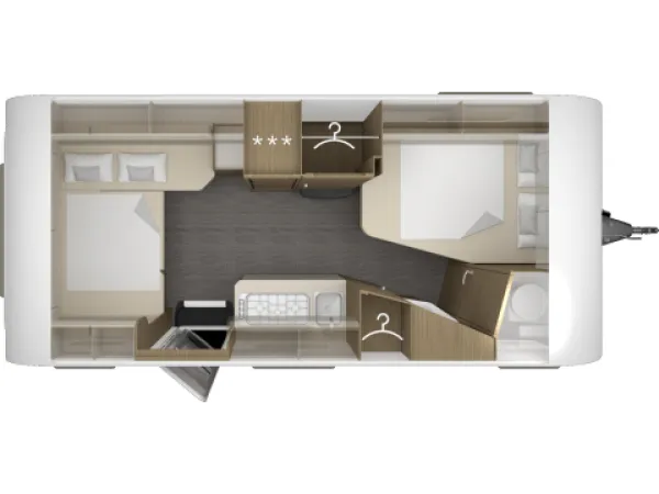 Nachtgrundriss Tabbert Cazadora 490 TD 2,3