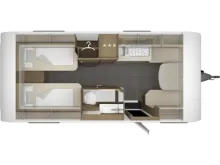 Grundriss Tag Tabbert Cazadora 495 HE 2,3