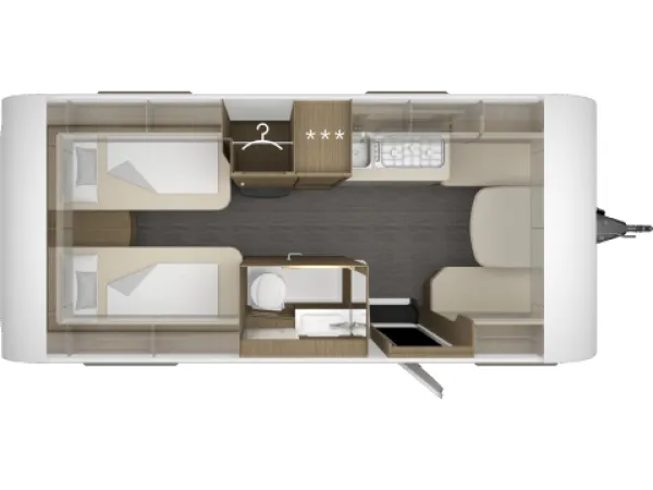Tagesgrundriss Tabbert Cazadora 495 HE 2,3 Tagesgrundriss Tabbert Cazadora 495 HE 2,3