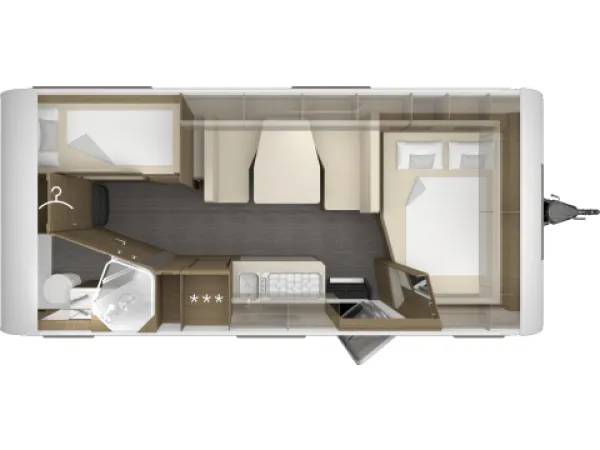 Tagesgrundriss Tabbert Cazadora 550 DMK 2,5