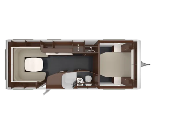 Tagesgrundriss Tabbert Puccini 685 DF 2,5