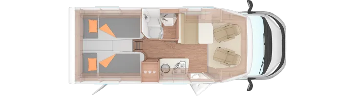 Grundriss Tag Weinsberg CaraCompact 600 MEG EDITION [PEPPER] *Care-Drive-Paket*Rahmenfenst*