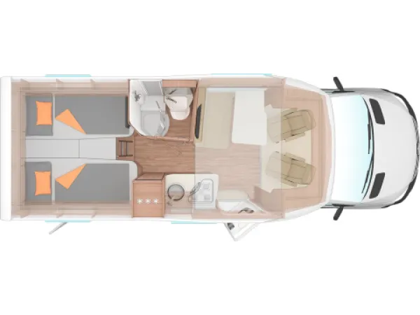 Tagesgrundriss Weinsberg CaraCompact 640 MEG Suite EDITION [PEPPER]