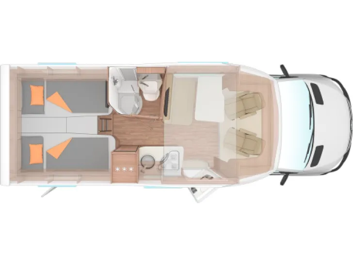 Grundriss Tag Weinsberg CaraCompact 640 MEG Suite EDITION [PEPPER]