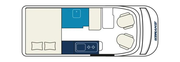 Grundriss Tag Hymer Camper Van Redwood 600 EXPLORER LINE EDITION
