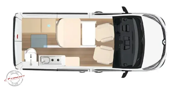 Grundriss Tag Bürstner Playa C 530 *gebraucht-geprüft-gekauft*