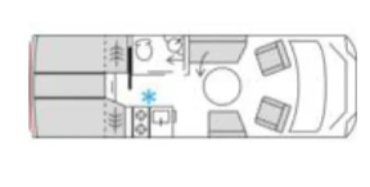 Grundriss Tag Bürstner Signature SFT 7.0 Multimedia