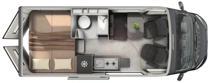 Grundriss Tag Hymer Camper Van Redwood 600 Trail Modellneuheit 2026
