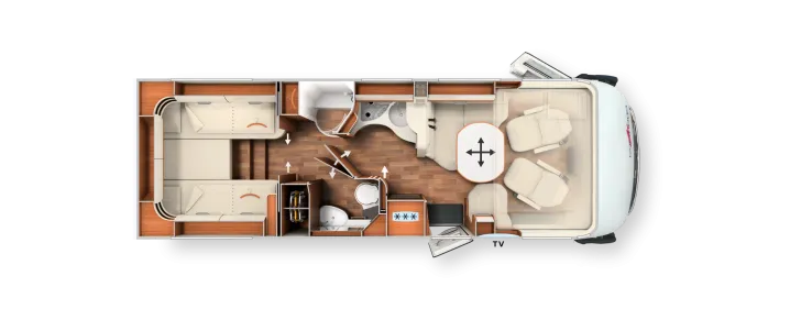 Grundriss Tag Carthago chic c-line I 4.9 LE L