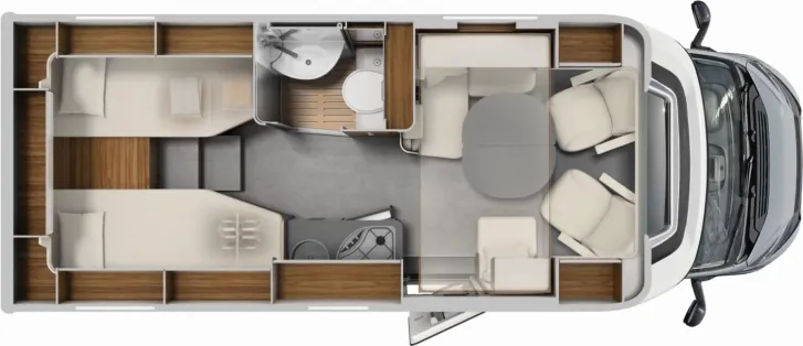 Grundriss Tag Laika Ecovip Titanio L 2009 GÜMA Springdeal bis 31.05.2026
