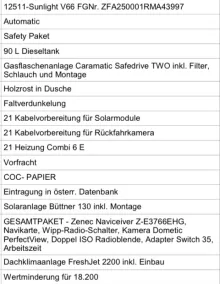 Fahrzeugbild Sunlight V 66 #13