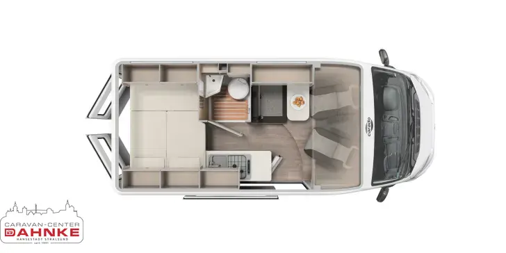 Grundriss Tag Carado Camper Van CV 540 Automatik