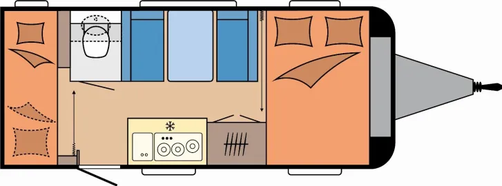 Grundriss Tag Hobby OnTour 470 KMF - stark reduziert