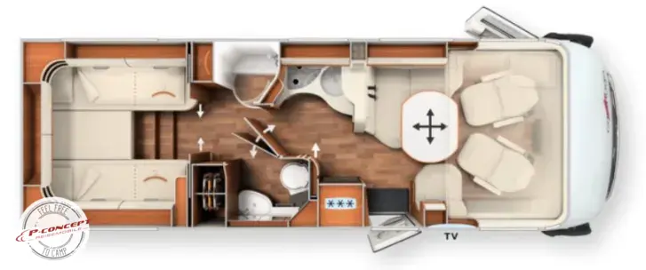 Grundriss Tag Carthago chic c-line I 4.9 LE L superior