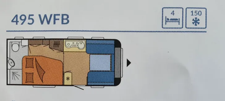 Grundriss Tag Hobby De Luxe 495 WFB