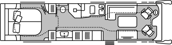 Tagesgrundriss Morelo Empire Liner 110 GSB