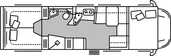 Tagesgrundriss Morelo Loft Alkoven 92 LS