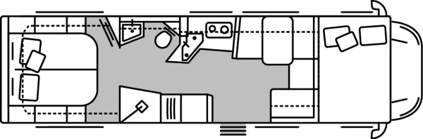 Tagesgrundriss Morelo Loft Alkoven 92 M