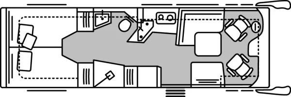 Tagesgrundriss Morelo Loft Liner 82 LS