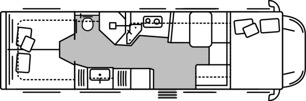 Tagesgrundriss Morelo Loft Premium Alkoven 93 L