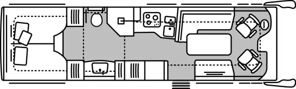 Tagesgrundriss Morelo Palace Liner S-WAY 93 LSB