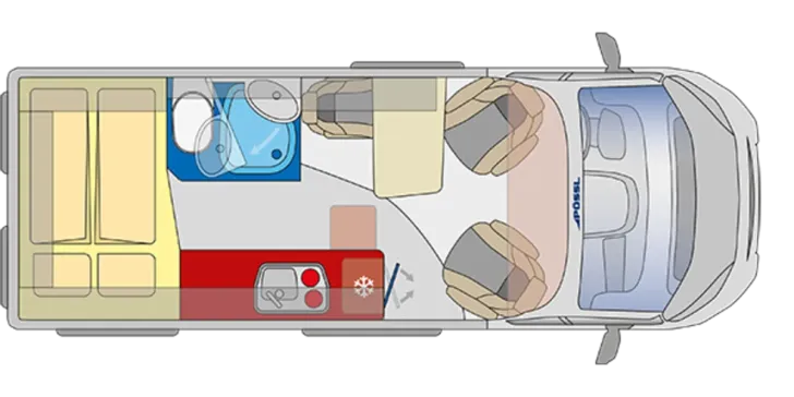 Grundriss Tag Pössl Summit SHINE 600 Mod 2026 Sie sparen € 3.849