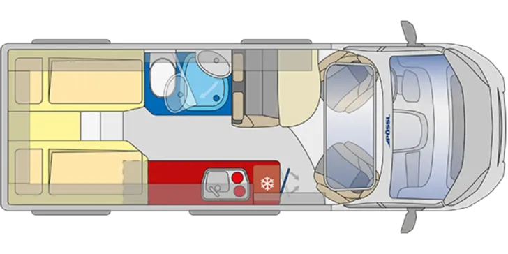 Grundriss Tag Pössl Summit PRIME 640 Mod 2026 Sie sparen € 3.998