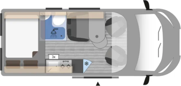 Tagesgrundriss Clever SELECT LINE Tour 540