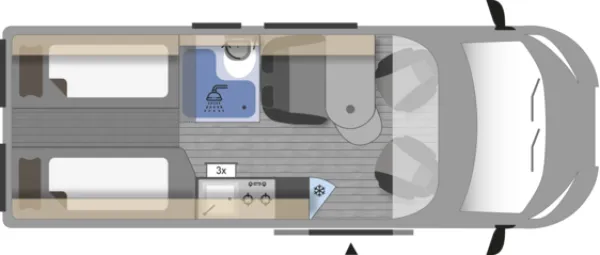Tagesgrundriss Clever SELECT LINE Spirit 600
