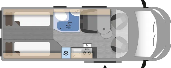 Tagesgrundriss Clever SELECT LINE Runner 636
