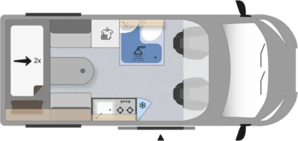 Tagesgrundriss Clever DRIVE LINE DUO 540 Tagesgrundriss Clever DRIVE LINE DUO 540