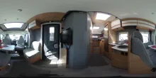 360° Innenansicht Dethleffs Just 90 T 6812 EB Navi+RFK, Hubbett, SAT+TV
