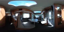 360° Innenansicht Hymer Tramp SL 588 Hydraulikstützen,SAT+TV,Doppelboden