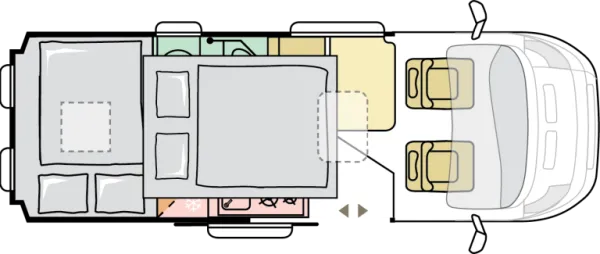 Nachtgrundriss Adria Twin Sports 600 SPB Nachtgrundriss Adria Twin Sports 600 SPB