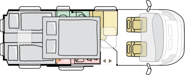Nachtgrundriss Adria Twin Sports 640 SLB