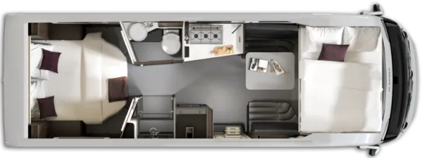 Nachtgrundriss Adria Supersonic 780 DC