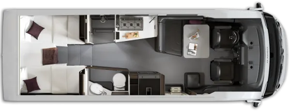 Tagesgrundriss Adria Supersonic 780 SL