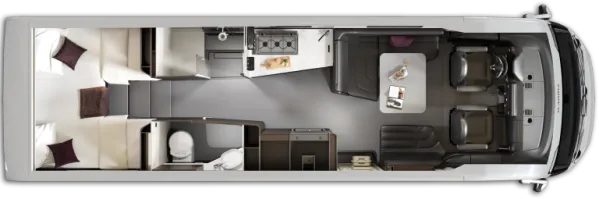 Tagesgrundriss Adria Supersonic 890 LL